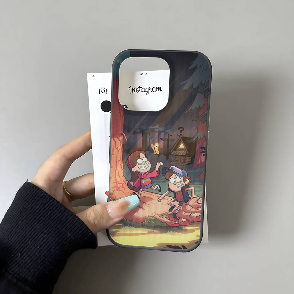 Gravity Falls Pig For IPhone 16 15 11 12 13 14 17 Pro Max PLUS Pro Soft Corrugated Silicone Back Phone Case