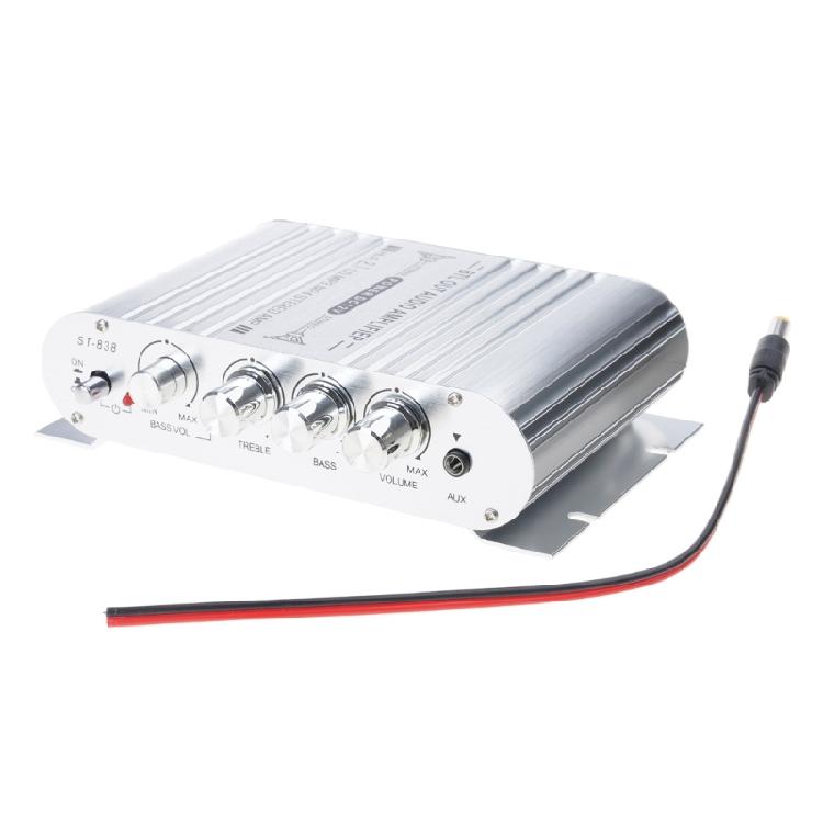 

ST838 Portable HiFi Speaker Amplifier Safe Protections System Bass Sound Amplifier Enhances Music Experience срібний