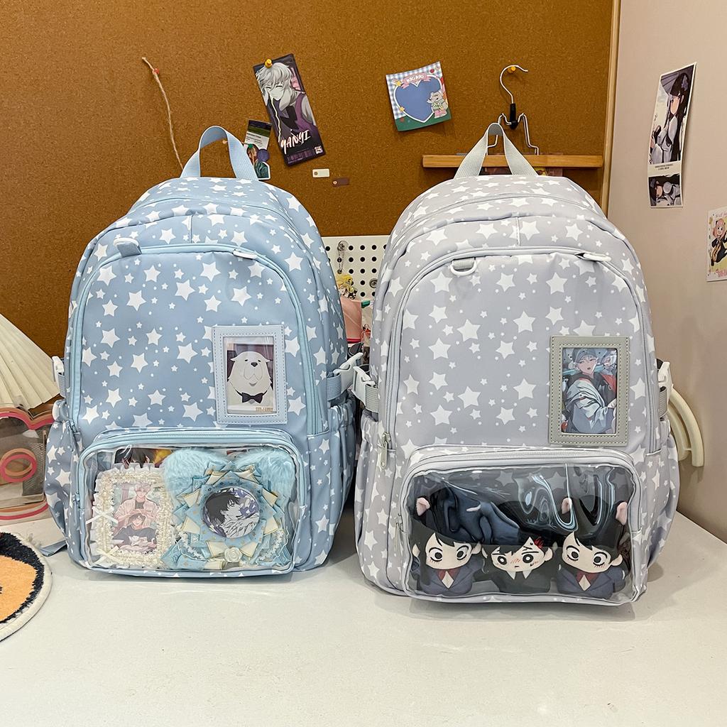 Schoolbag1011 new bag star schoolbag niche high value junior high school students large capacity student pain bag backpack women