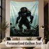 Custom Text Printed Tapestry Predator Pattern Large Wall Hanging Indoor Room Decor