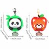 Wallet Panda Keychain Bamboo Silicone Earphone Bag Creative Red Panda Coin Purse  Bag Pendant