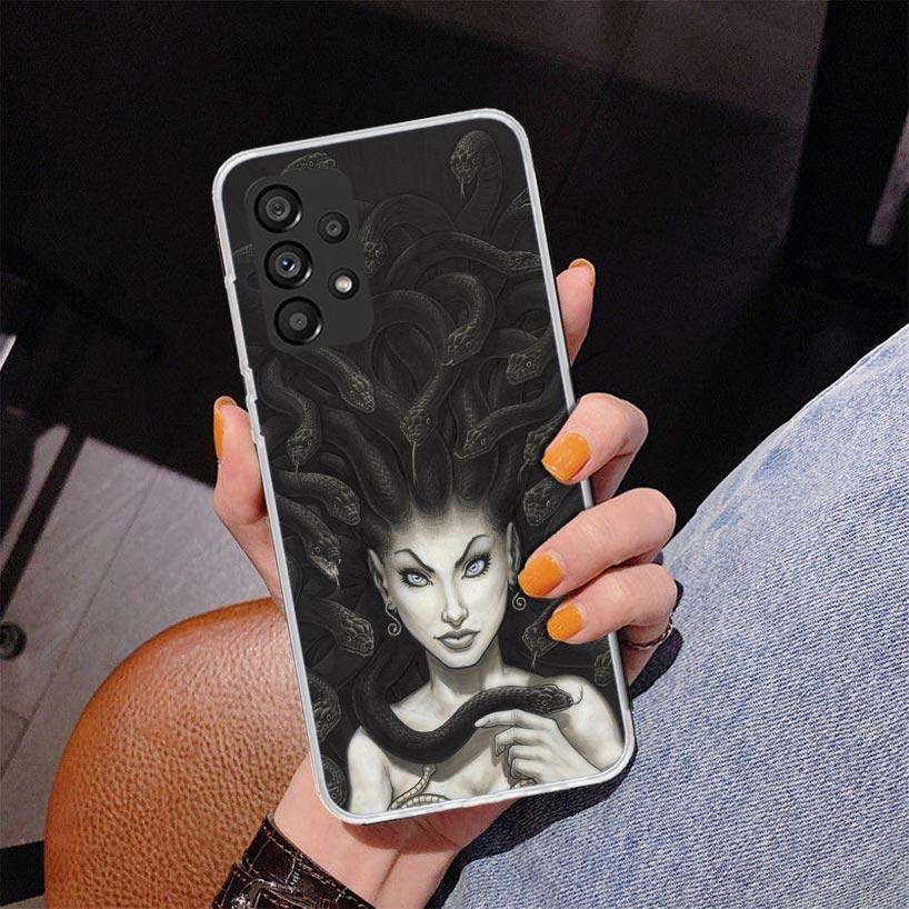 Medusa Greek Mythology Phnoe Case for Samsung Galaxy A17 A37 A57 A16 A26 A36 A56 A15 A14 A13 A55 A54 A53 A35 A34 A33 A25 A24 A23