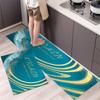 1Pcs Anti Fatigue Kitchen Rugs, OneHouse Marble Print Waterproof Non-Slip Thick Cushioned Kitchen Mat Heavy Duty Comfort Standing Mat for Kitchen