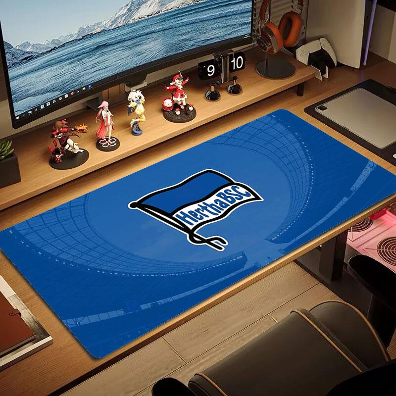 Hertha BSC Large Size Mouse Pad Large Gaming Table Cushion Non-slip Laptop Tablet Big Mousepad XXL Mat Mini PC Playmat With Lock edge