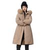 Ladies' Long Winter Thickened Pie Overcoming Coat