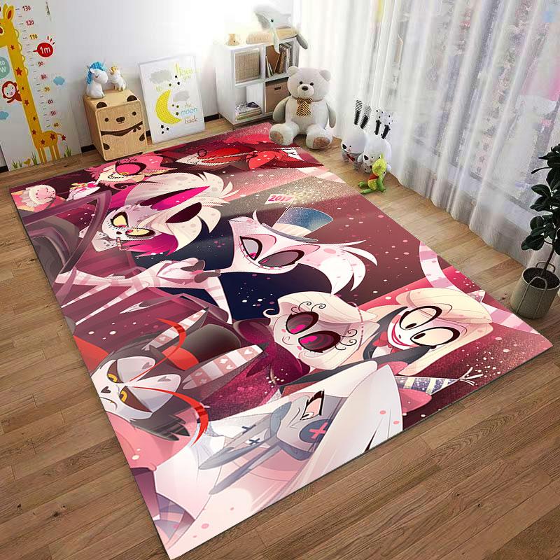 "Colorful Cartoon Characters Carpet" suitable as a non-slip mat for the living room or bedroom sofa