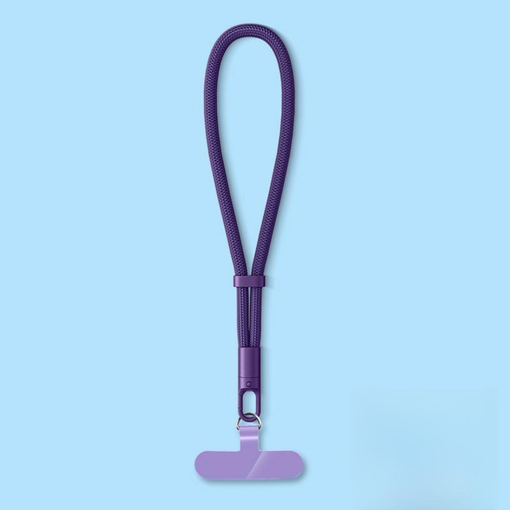 Universal Adjustable Mobile Phone Lanyard Short Wrist Strap with Self-locking Anti-drop Design Durable Polyester Phone Strap