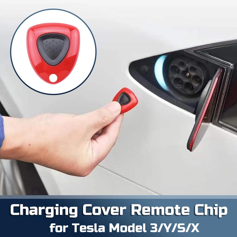 Für Tesla Modell 3 Y Autotür-Fernbedienung Aufladen des neuen Energieladegeräts Stapeltaste zum Öffnen der Türabdeckung Chipzubehör