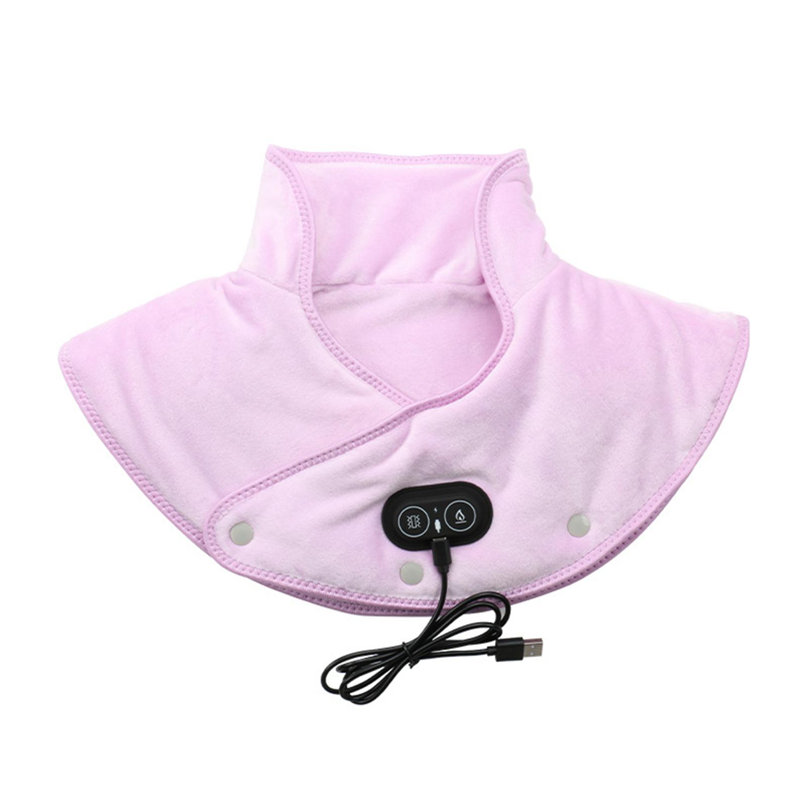 

Electric Heating Vibration Massage Shoulder Pad Heating And Warming Electric Heating Shawl Shoulder Pad Cervical Vertebrae Neck Pad One Size фиолетовый