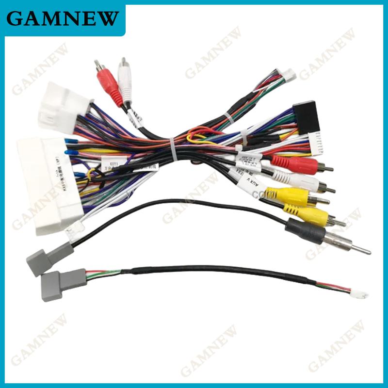 

Автомобильная аудиосистема 16-контактный жгут проводов с коробкой Canbus для KIA KX5/KX7 Hyundai Sonata 9 стереоустановочный провод-адаптер Only Cable