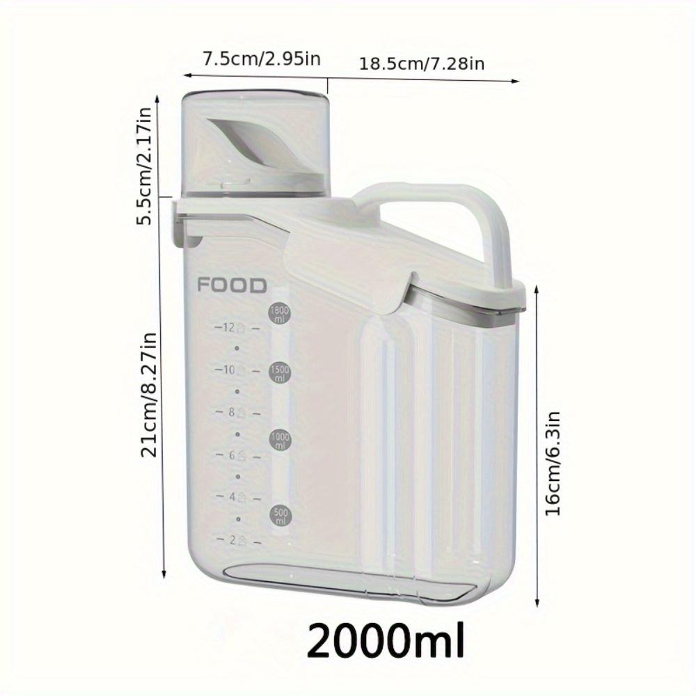 Moisture-Proof Storage Container For Grains Pet Food Snacks Transparent Sealed Food Storage Jar Kitchen Organizer For Dry Foods