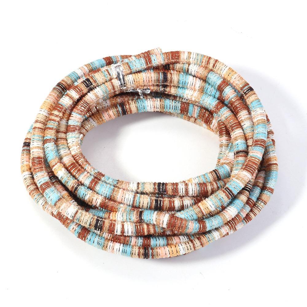 

Decorative 6mm Round Jewelry Making Cords Multi-Color Ethnic Style Cotton Cords Colorful Handmade Crafts Ribbon Clothing Sewing