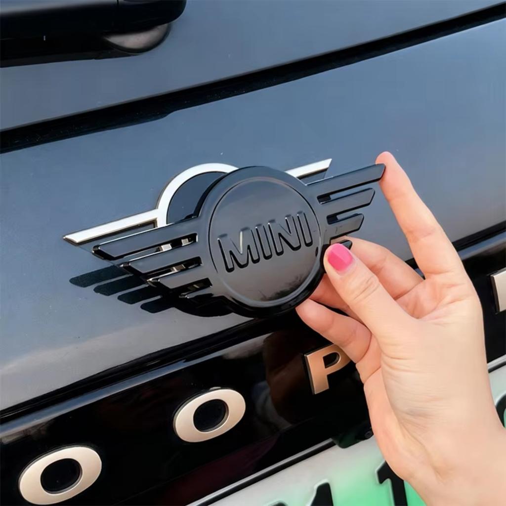 1pc 3d Metal Mini Badge Sticker Front Hood Rear Trunk Emblem Decal