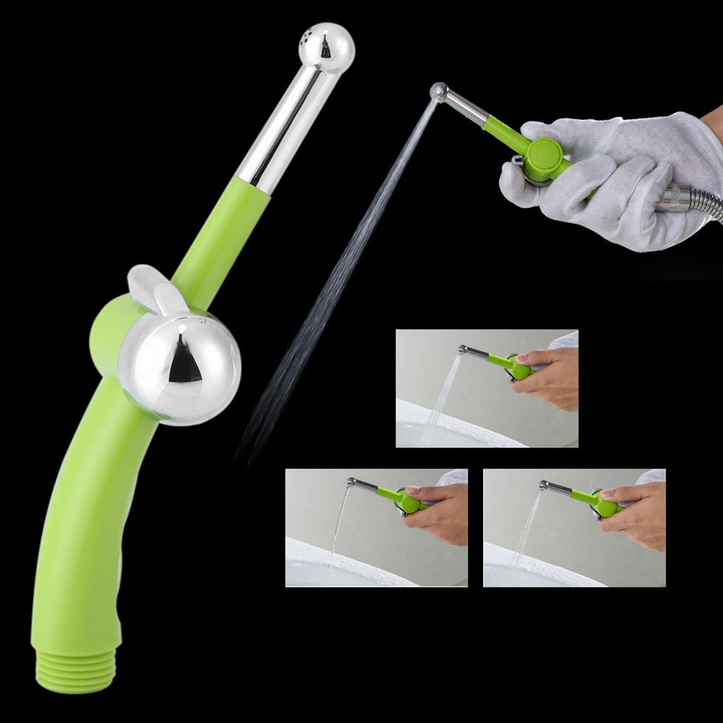 Bathroom Toilet Handheld Adjustable Bidet Shower Sprayer Cleaning Hygienic Nozzle Spray Green