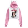 Cross Fanma Baki the Grappler Cat Ear Color Block Hoodie with Velvet Lining.