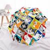 1pc Cat Collection Automatic Open/Close Umbrella with Folding feature Compact Travel Umbrella, Lightweight design, for Commuting, Business068
