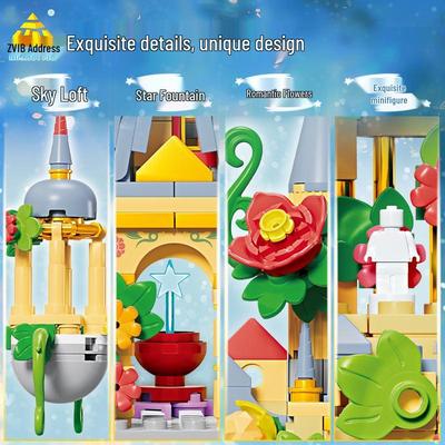 KaiZhi 8-in-1 Flower Castle Loft Garden Building Blocks Toy for Girls