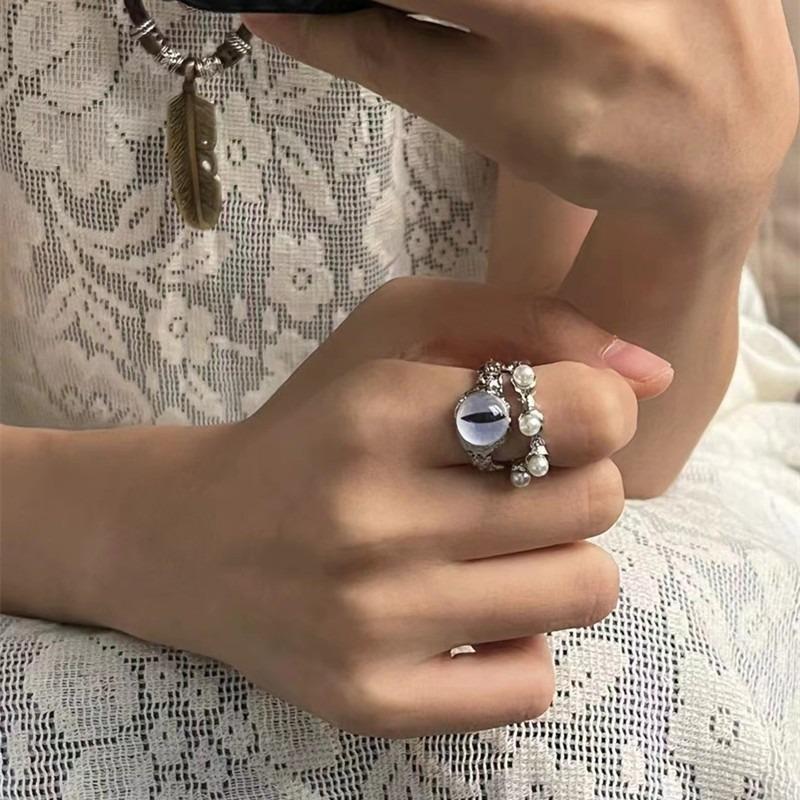 Lovely Adjustable Rings Zircon Jewelry Rings Girl Couple Women Valentine's Day Gifts