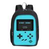 Dinosaur Pattern Square Front Pocket Knapsack for Boys Plus Girls Best Gifts 2D Flat Animated SchoolBags for Children
