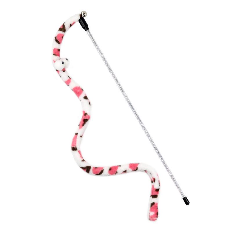 Katzenspielzeug: Raupen-Glocken-Teaser-Stab zur Selbstbeschäftigung und zum Backenzahnabrieb