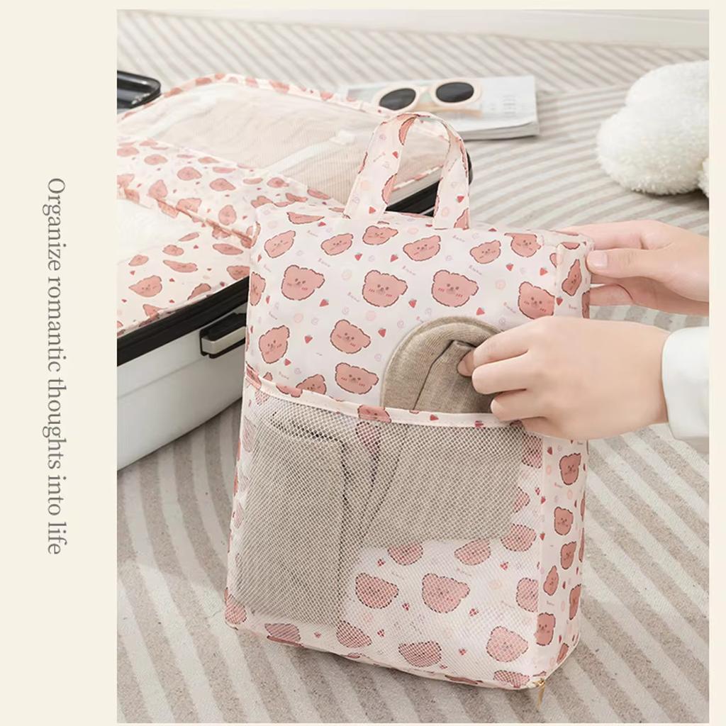 7-piece Set Travel Bag Organizer Clothes Box Blanket Shoes Packing Cubes For Suitcases Packaging Supplies Traveling Essentials