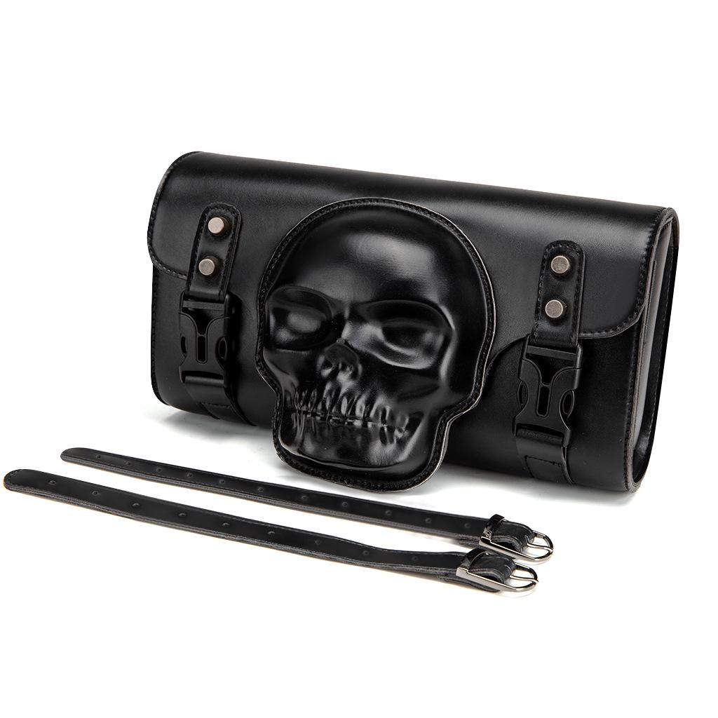 European-American Punk Harley Motorcycle Waterproof Front Bag with Contrast Design
