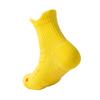Men's Mid-Calf Odor-Resistant Running Socks - Thick Towel Bottom, Non-Slip, Solid Color, Professional Marathon Sports Socks