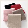 Damen Weicher Reiner Kaschmir Koreanischer Stil Ausgestanzter Rosa Schal für Herbst und Winter