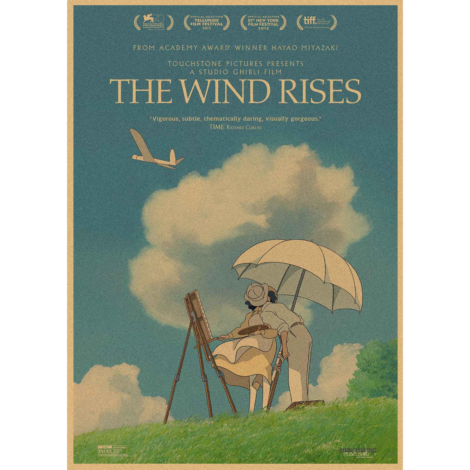 

Japanese Anime Poster: Laputa: Castle in the Sky by Hayao Miyazaki - Retro Kraft Paper Decor Mural 29.7X42cm (A3 size)