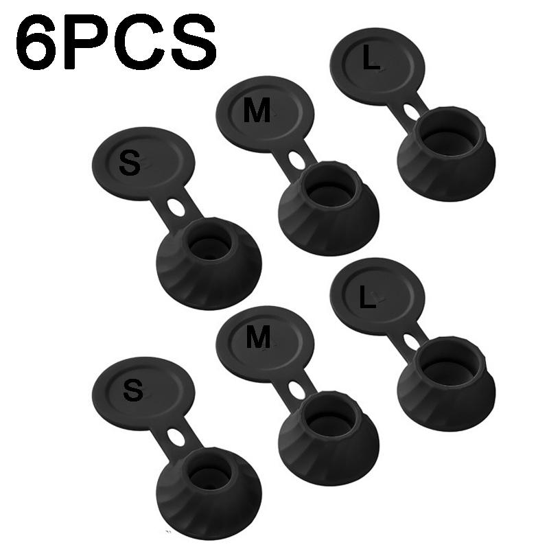 3/6pcs TPE Conditioners Bottle Lid Tpe Bottle Lid Leakproof Bottle Lid Replacement Kit for Bathroom Kitchen Seasoning Bottles