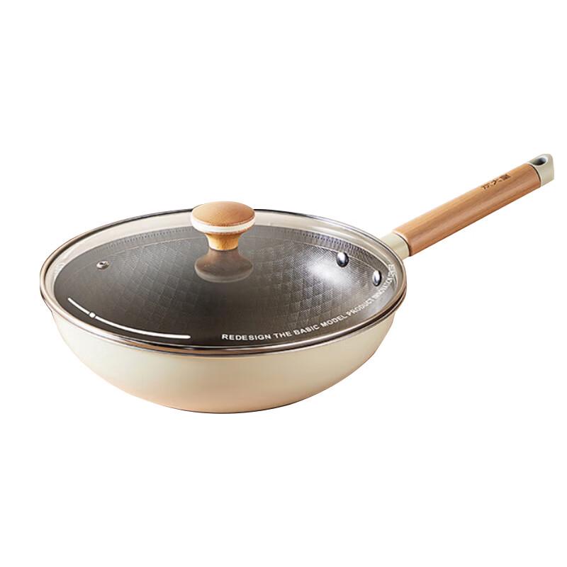 Cooker King Spirit White 28cm Non-stick Wok