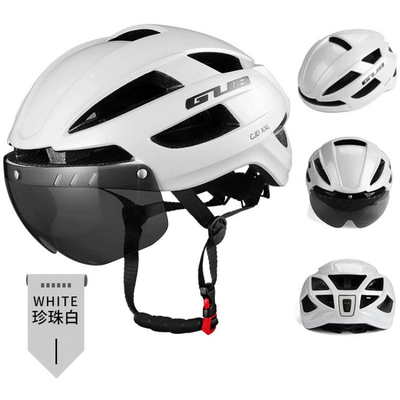 GUB CJD Magnetic Aero Bike Helmet Extra Wide LED Light Integrated Molding