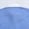 Color Block Striped Faux Silk Long Sleeve Shirt - European & American Style