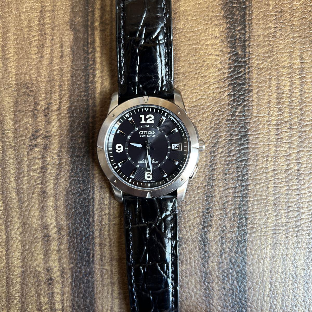 CITIZEN Citizen ATESSA Eco Drive Radio Solar Operating Item ATD53-2754 Men s Watch