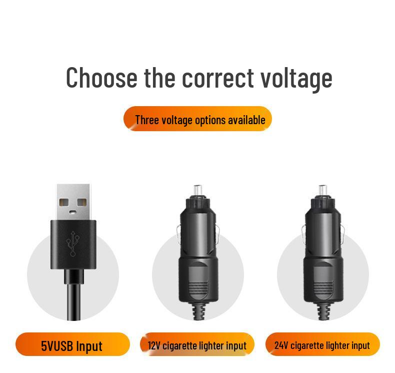 24V/12V Doppelkopf USB LKW Ventilator - Kraftvoller Wind & Multifunktional