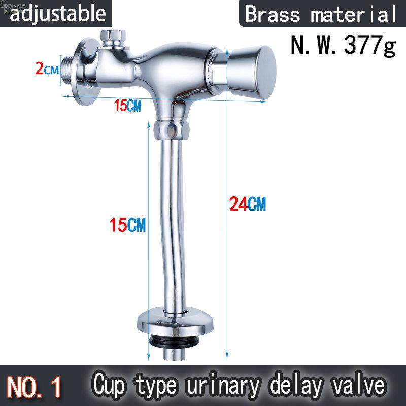 Public Toilet Manual Push Button Time Delay Urinal Flushing Valve WC Time Flow Hand Control Eco-Friendly Wall-mounted Modern