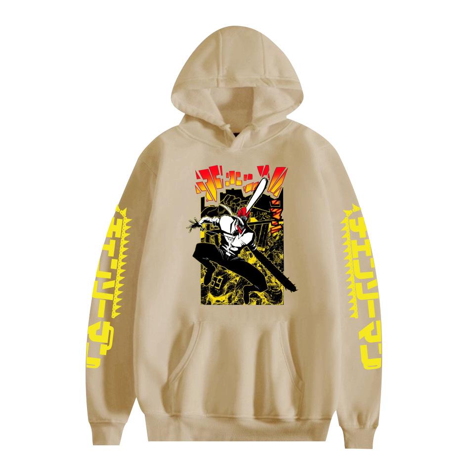 Fashion for Fans of Chainsaw Man Cartoon Printed Hoodies Sweatshirt Outdoor Sport Cosplay Pullovers