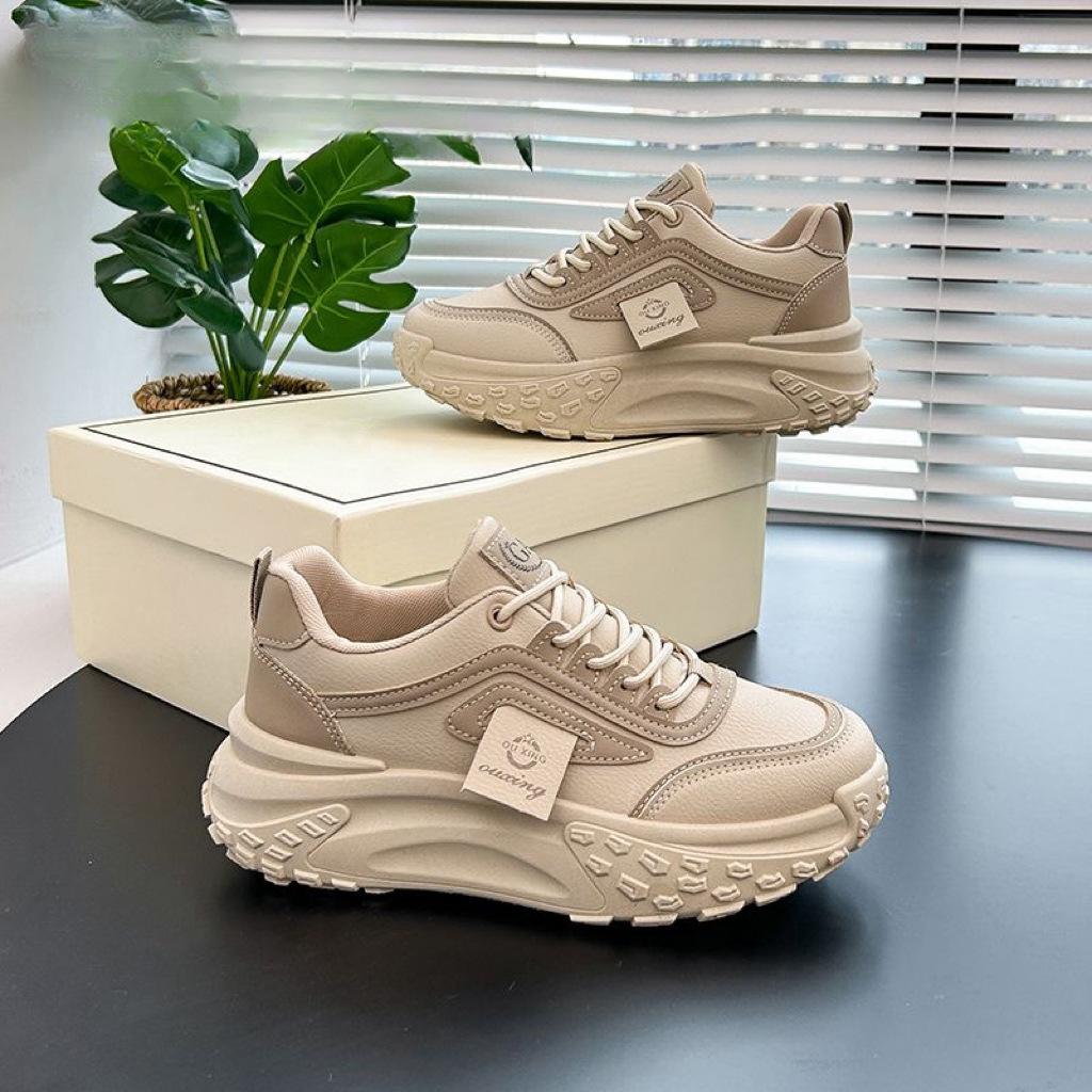 Dad Shoes Women's Spring New Good-looking Ins Trendy Platform High Lightweight and Wear-Resistant Casual Versatile Sneakers