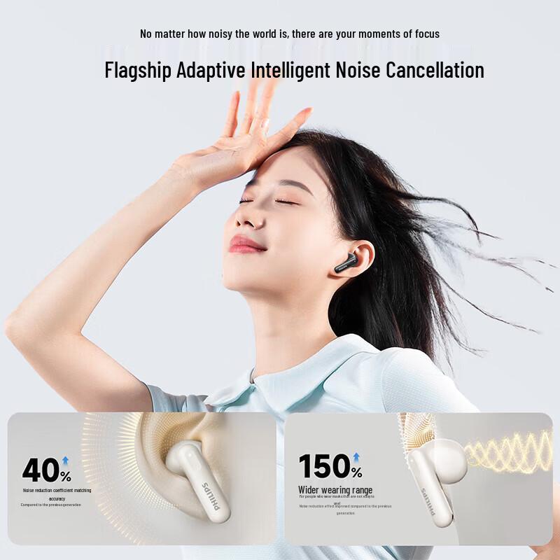 Philips TAT1220 True Wireless Bluetooth Earbuds