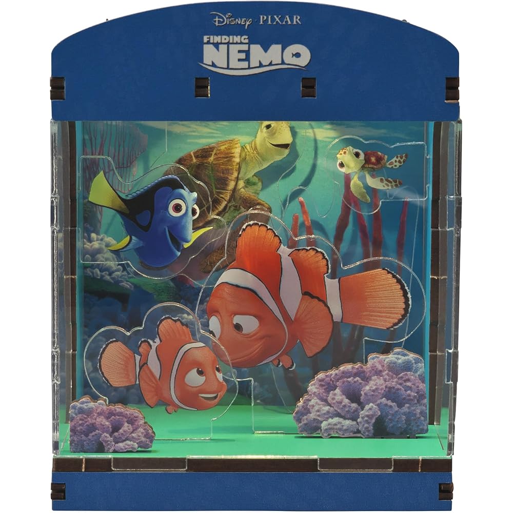 

Yanoman Hakobeya Disney Finding Nemo LED Mini Interior Kit 9.5cm x 7.5cm x 6cm Assembled Size
