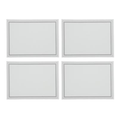 4KS Obdélníkové prostírání PU kůže Podložky pod nádobí na jídelní stůl Kuchyň Párty Protiskluzové Žáruvzdorné 40x30cm