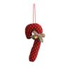 Candy Cane Christmas Ornament Plush Soft Candy Cane Christmas Tree Stuffed Decoration for Holiday Party Decor