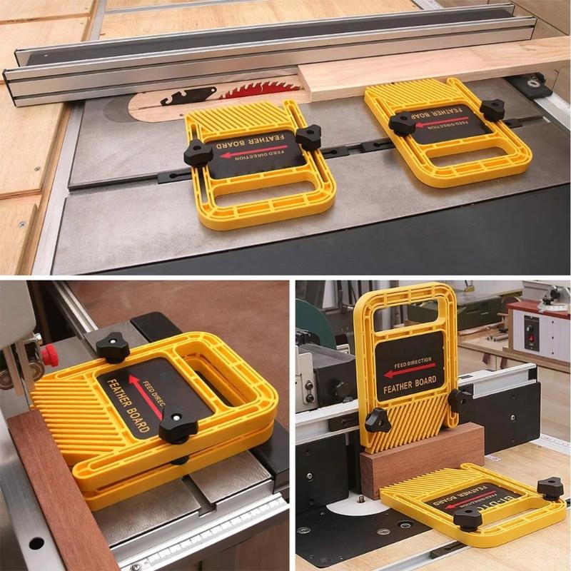 Feather Loc Board Double Featherboards Miter Gauge Slot Woodworking Tool for Engraving Machine Circular Handsaw Table