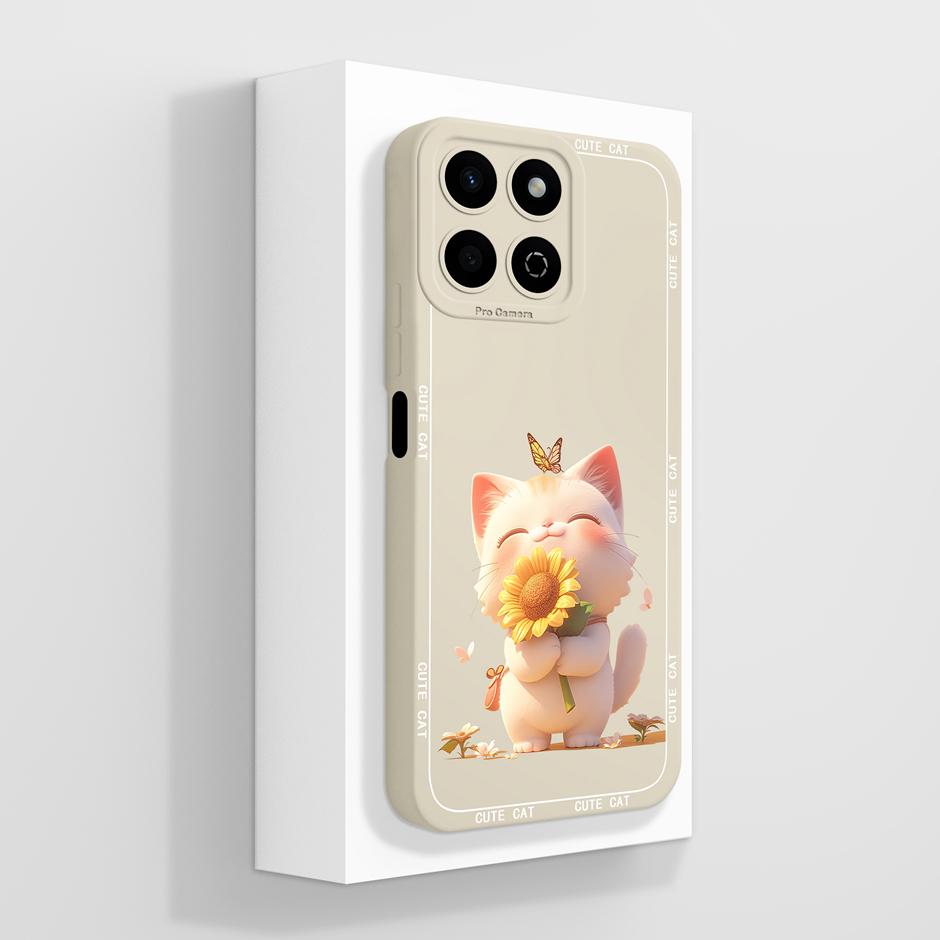 Case For Honor X7 X7A X7C X7D Artistic Oil Painting Floral Soft Silicone Anti Drop Cover For HonorX7 X 7A X7C X7D Fundas Coque