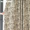 1PC NAPEARL French Retro Sketch Flower Curtain with  Aesthetic Blackout Window Treatments for Bedroom Living Room Home Decor