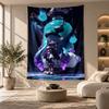 Decorative Tapestry,Splatoon Printed Wall Art, Lightweight Wall Hanging For Bedroom Background