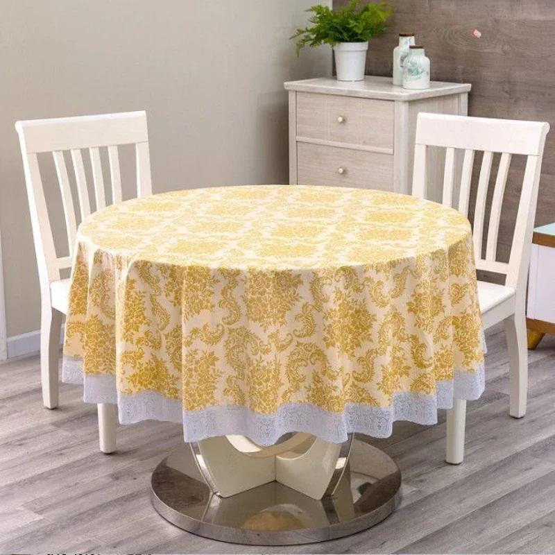 Pastoral Style Thick PVC Plastic Pad Household Waterproof Scald Oil Resistant Tablecloth Dining Table Insulation Mat