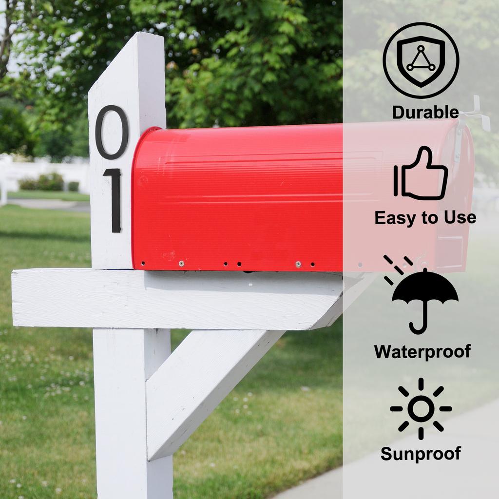 0-9 Floating House Numbers Solid Aluminum Modern Address Number for Outside with Nails Kit for Home Street Office Sign Silver 5"