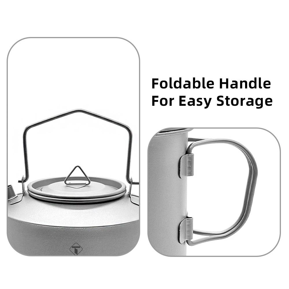 Camping vannkoker og reisekrussett Camp vannkoker for kokende vann Campingkopp og metallkopper til