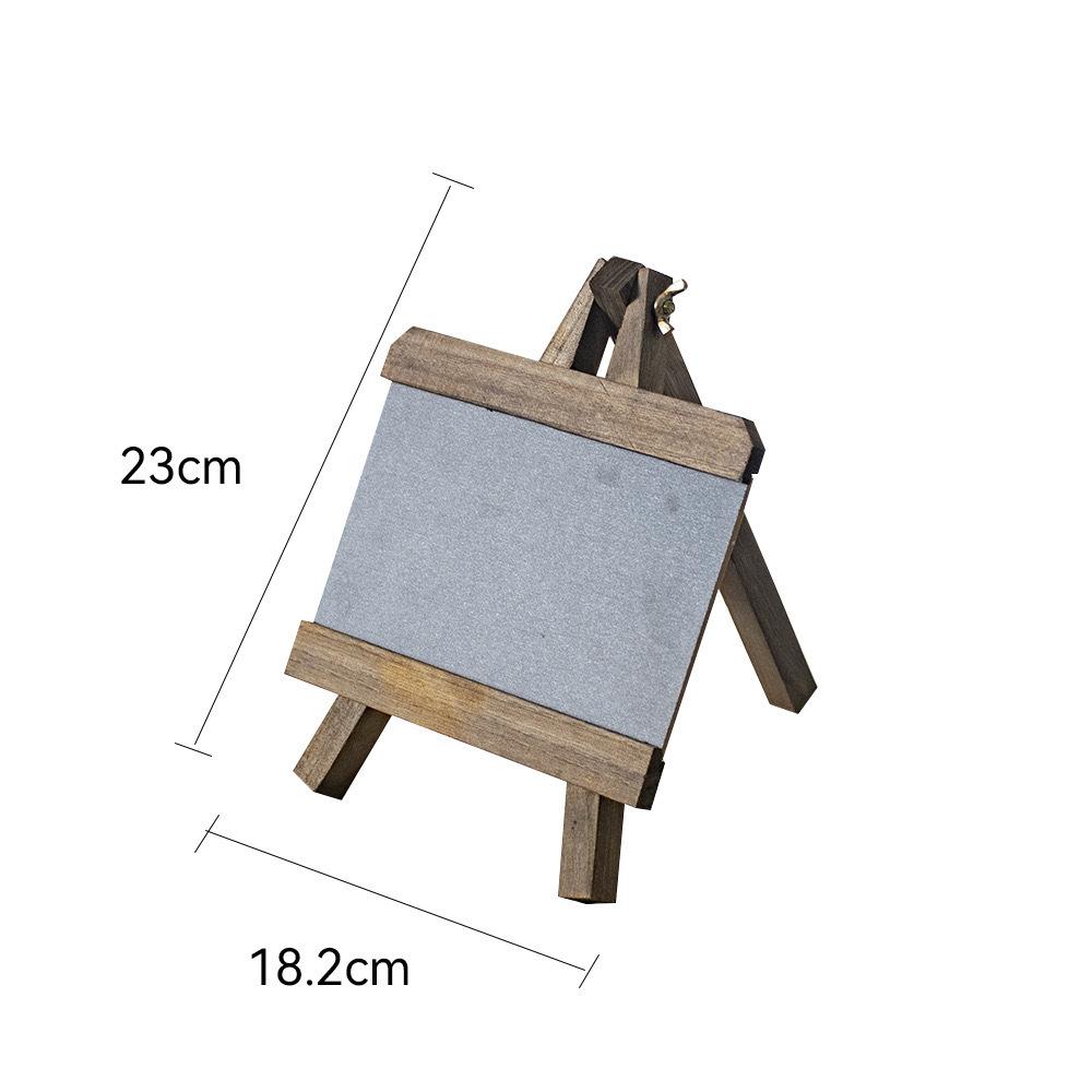 Handwritten Small Blackboard Solid Wood Message Board Coffee Shop Menu Ornament Family Message Chalk Wipe Small Blackboard чёрный